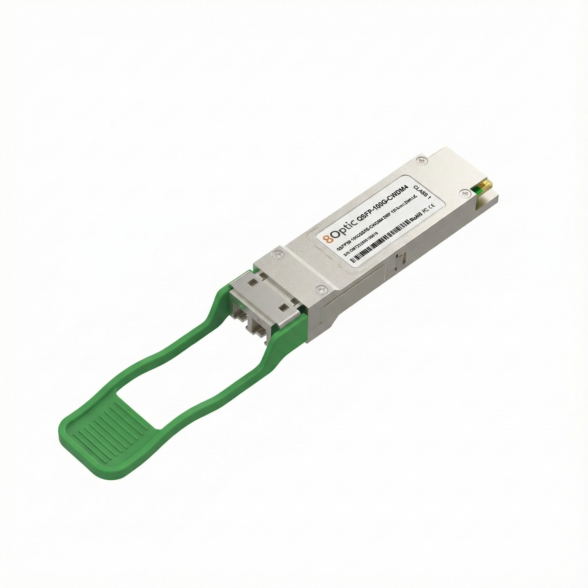 100G QSFP28 CWDM4 Optical Transceiver, 1310nm 2km LC SMF, Cisco Compatible, DOM