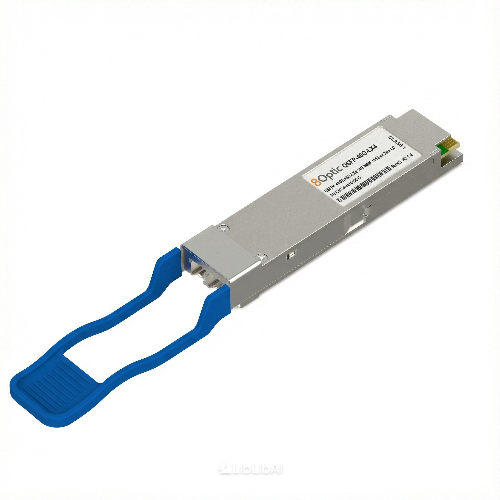 40G QSFP+ LX4 Optical Transceiver, 1310nm 2km LC MMF/SMF, Cisco Compatible, DOM