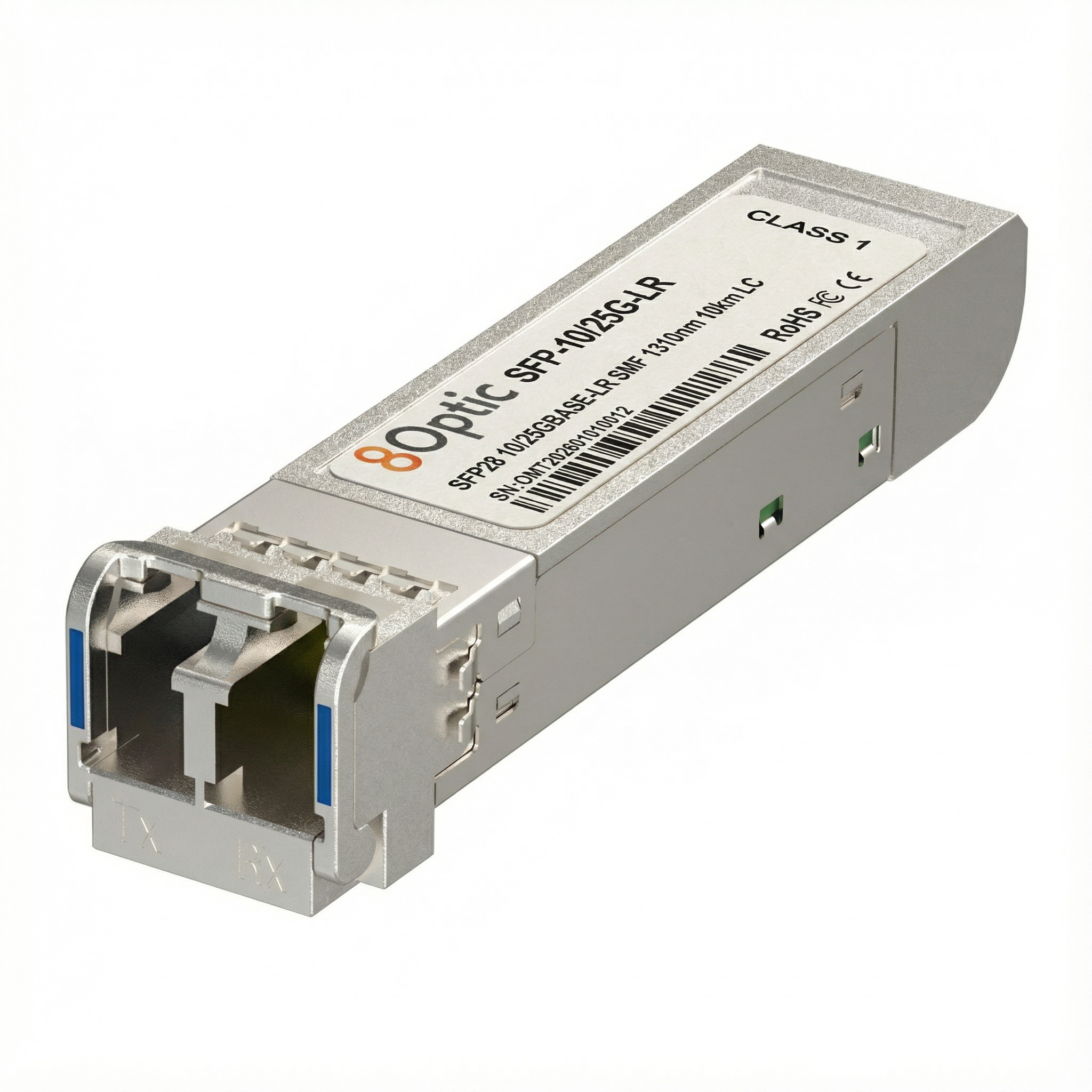10/25G Dual-Rate SFP28 LR Optical Transceiver, 1310nm 10km LC SMF, Cisco Compatible, DOM
