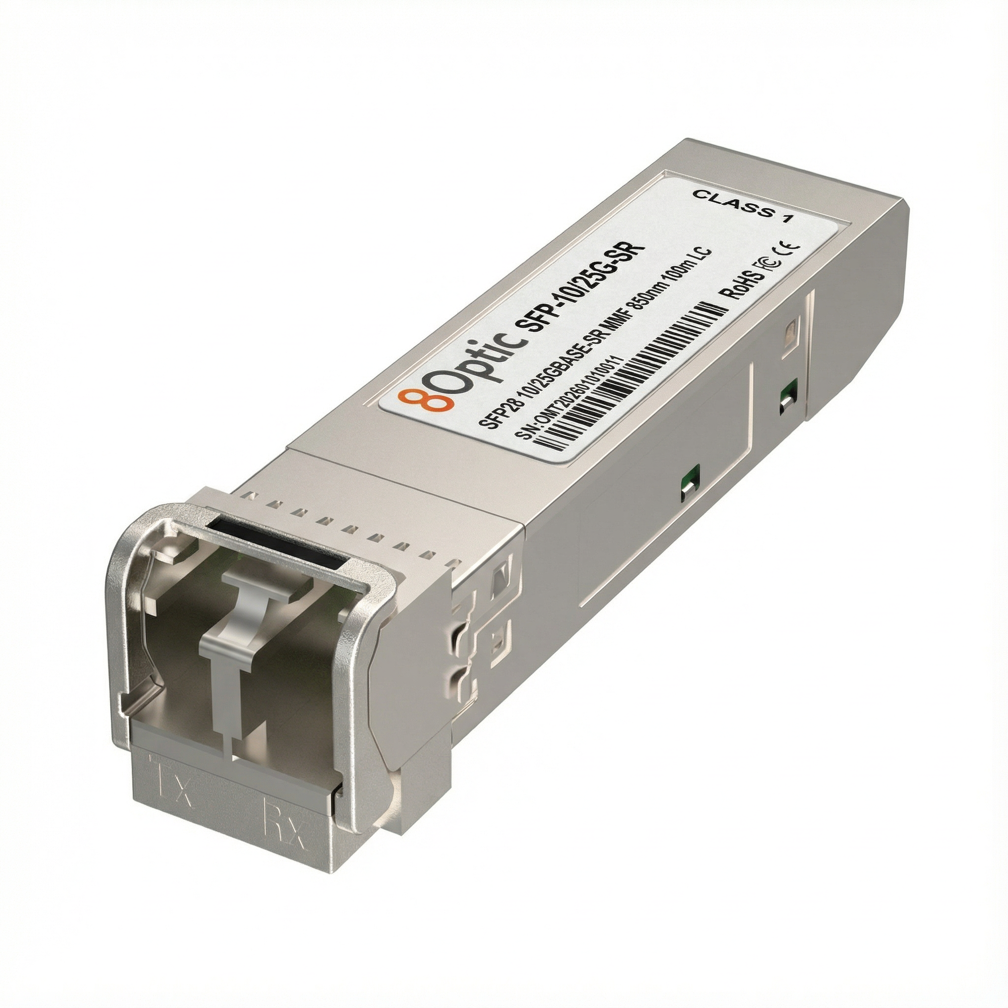 10/25G Dual-Rate SFP28 SR Optical Transceiver, 850nm 100m LC MMF, Cisco Compatible, DOM