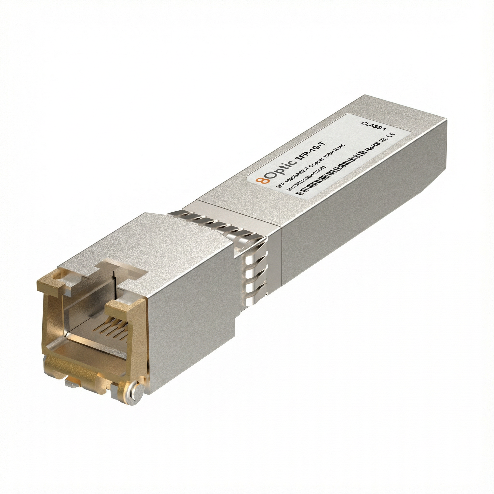 1G SFP Copper Transceiver, 1000BASE-T RJ45 100m, Cisco Compatible