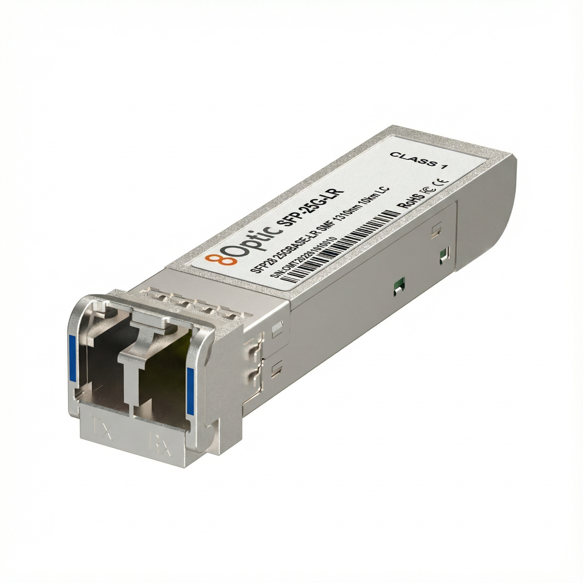 25G SFP28 LR Optical Transceiver, 1310nm 10km LC SMF, Cisco Compatible, DOM