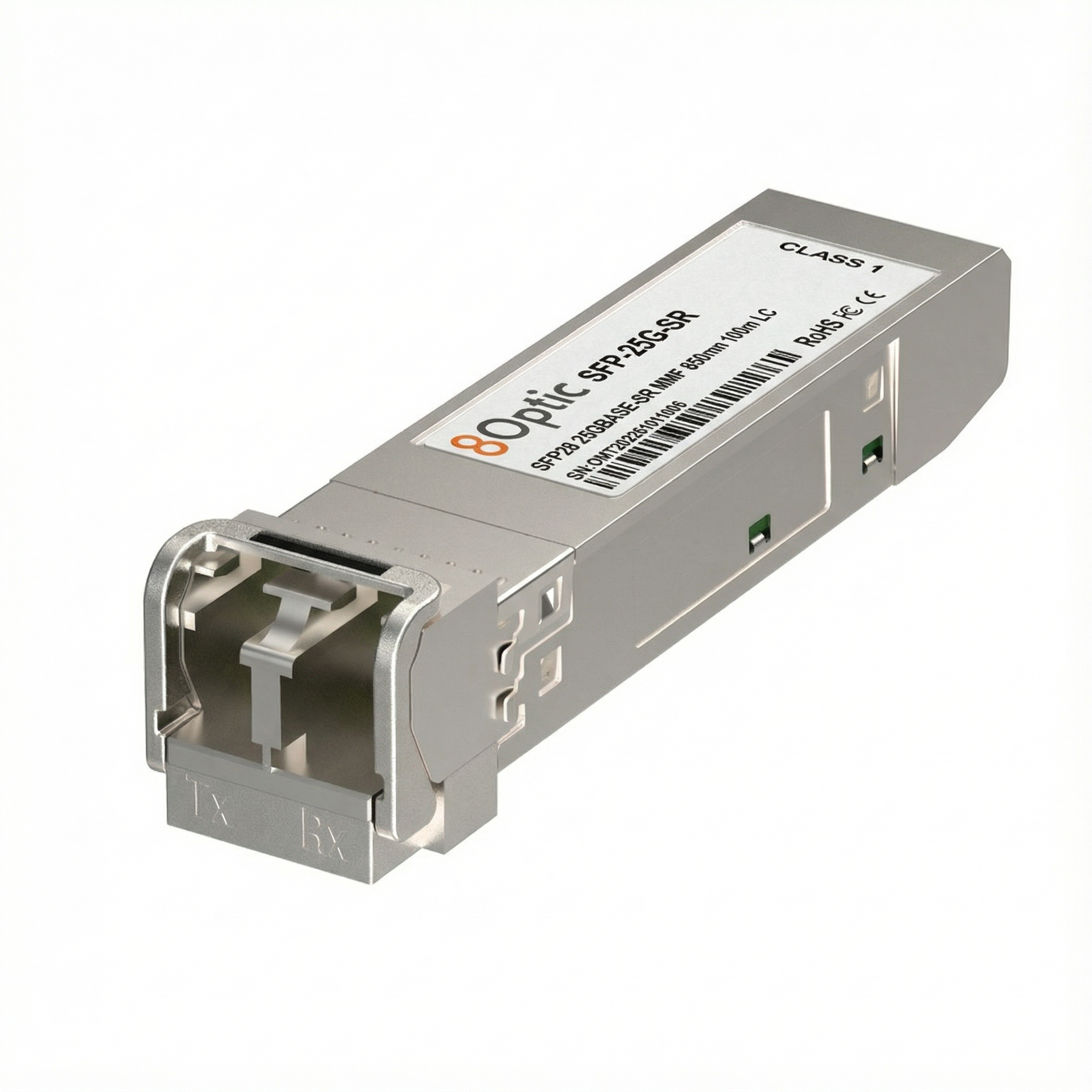 25G SFP28 SR Optical Transceiver, 850nm 100m LC MMF, Cisco Compatible, DOM